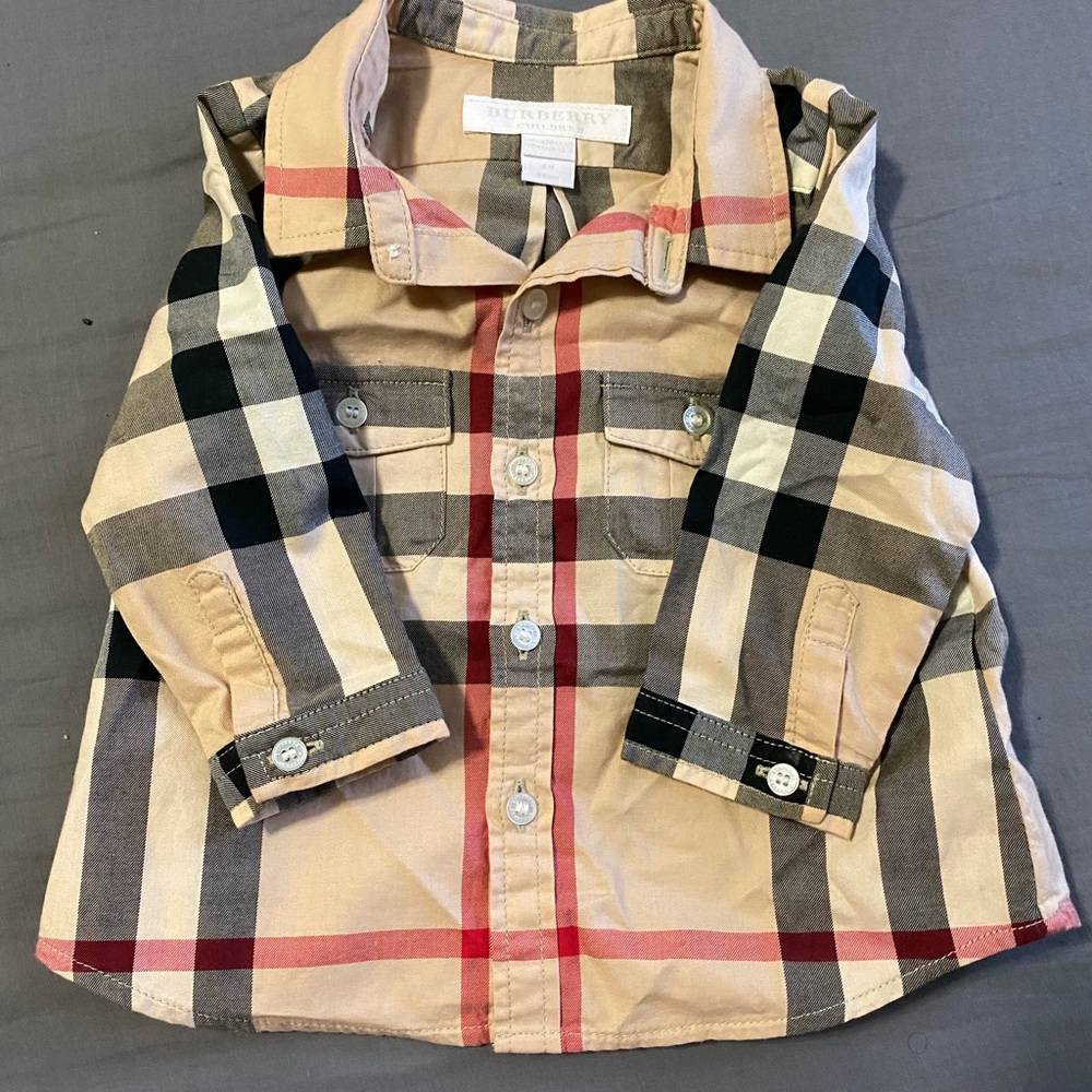 SOLD Burberry Button Up Authentic